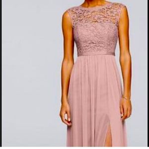 David's Bridal - Bridesmaid Dress - Quartz Size 10 Style F19328 Originally $170